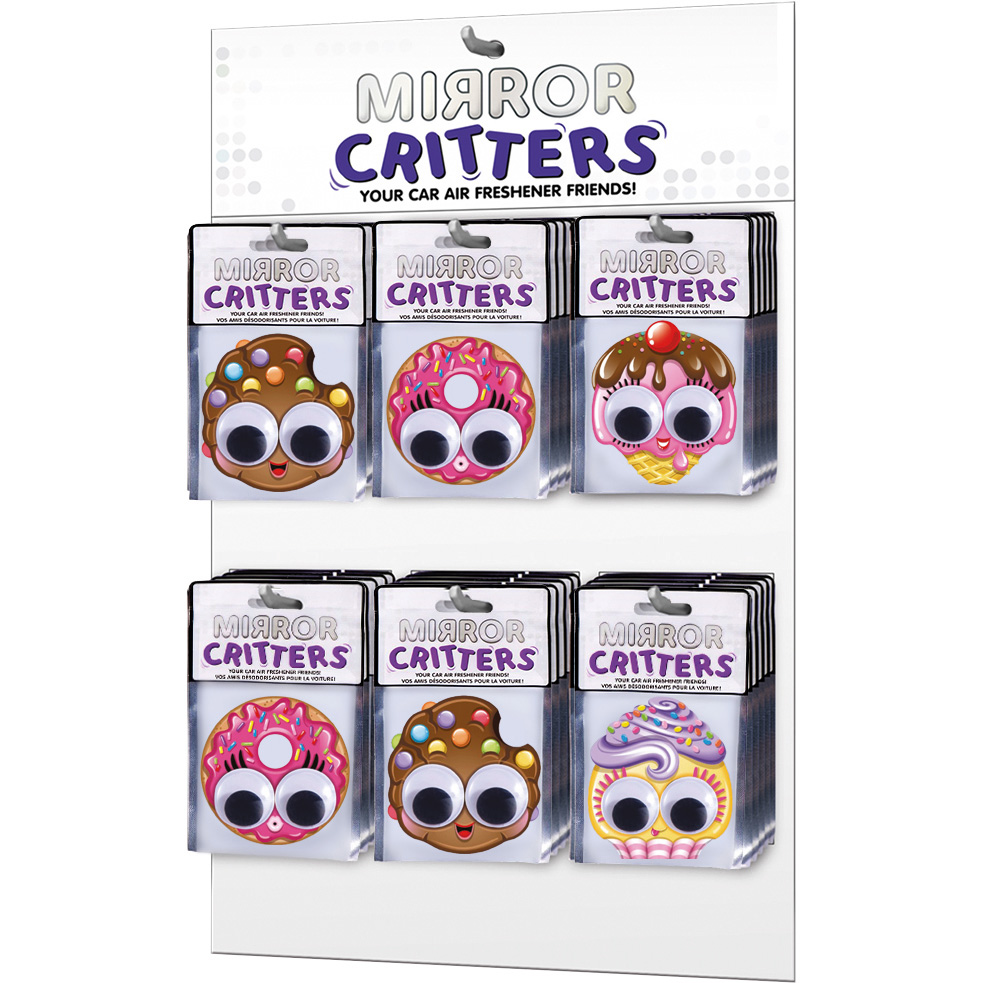 Image Mirror Critters Sweets - Pre-loaded Sidekick Display (30 pcs) Car Air fresheners